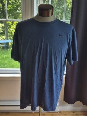 Nike Men's Dark Blue Short Sleeve Dri-fit Tee